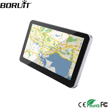 

BORUiT 7 inch HD Car GPS Navigation FM AVIN Latest Europe Map Touch Screen Audio Multi-media Player Vehicle Truck GPS