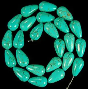 

New hot jewelry Accessories parts 7x12mm Turkey Stone Drop Loose Bead DIY Woman Manual Make 15'' Wholesale and retail