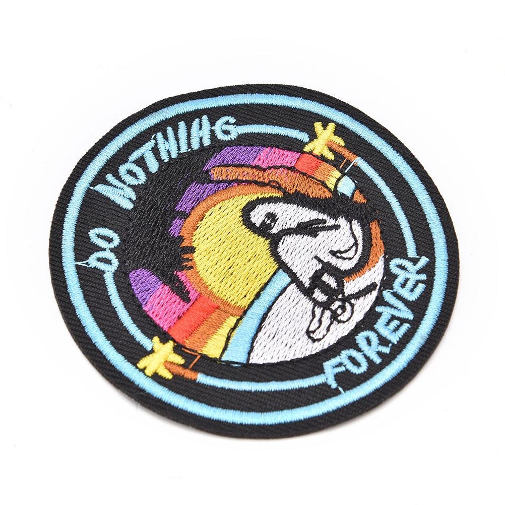 1 нашивка Do Nothing Forever патч для одежды с вышивкой наклейки одежды|iron on|iron on patch