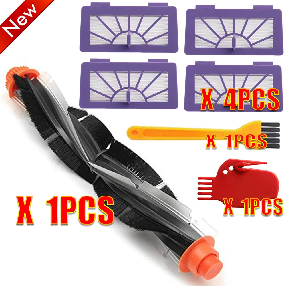 

Replacement Combo Roller Brush+HEPA Filter for Neato XV-21 XV Signature Pro XV-11 XV-12 XV-15 Curved Combo Roller Brushes