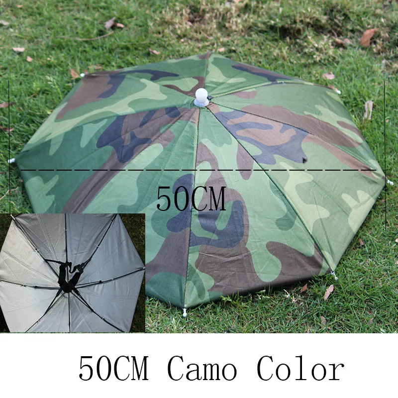 YADA Outdoor Umbrella Hat Novelty Foldable Sun&Rainy Day Hands Free Rainbow Folding & Waterproof Multicolor Hat Cap Stock YS0018 umbrella hat