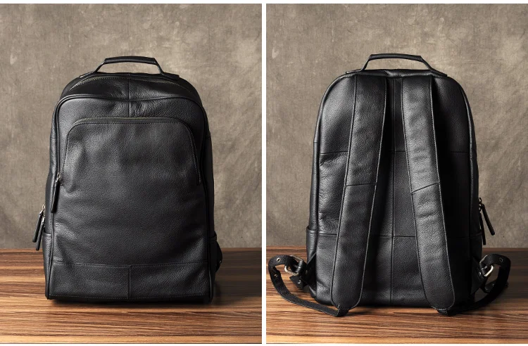 AETOO Original genuine Leather Retro Men backpack real cow Leather Large Capacity backpack men laptop backpack business bags