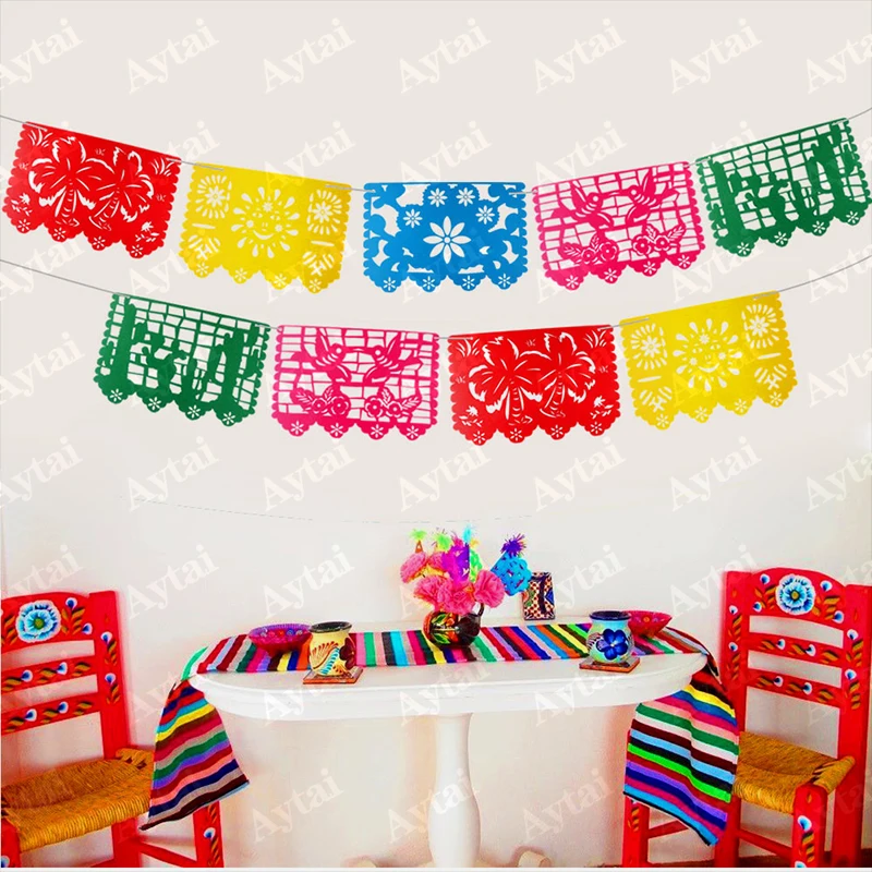 OurWarm 9 шт. в упаковке мексиканские вечерние флаги конфетти фетровые мексиканские украшения баннер-гирлянда на день рождения мексиканские вечерние свадебный плакат