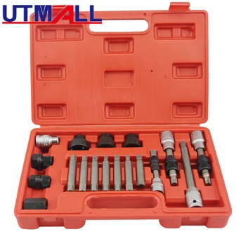 18pcs Alternator Repair Tool of Alternator Freewheel Pulley Puller Removal Socket Tool Kit 1000w 200rpm low rpm vertical wind pmg alternator permanent magnet ac alternator