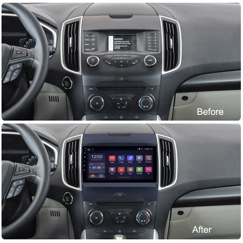 Cheap 2G RAM 32G ROM 9 inch Android 8.1 Car DVD Player for Ford EDGE ranger 2015-2018 Multimedia Navigation System 1