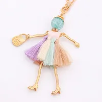 Colliers à la mode pour femmes, Long collier pour dames et chaînes pendentif, bijoux cadeaux 2