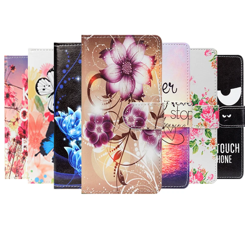 Чехол книжка из искусственной кожи для Alcatel 5054X 5054D POP3 5 дюйма 4G