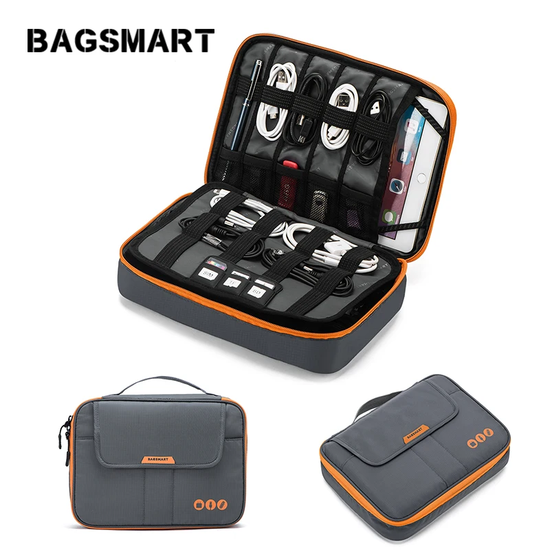 BAGSMART Business Trip Packing Organizer Pad Kindle Fit in Casual style Portable Data line charger bag