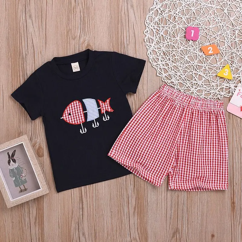 

2019 Summer Children Baby Boys Girls Casual Short Cartoon Print T-shirt high quality Boy Shirt