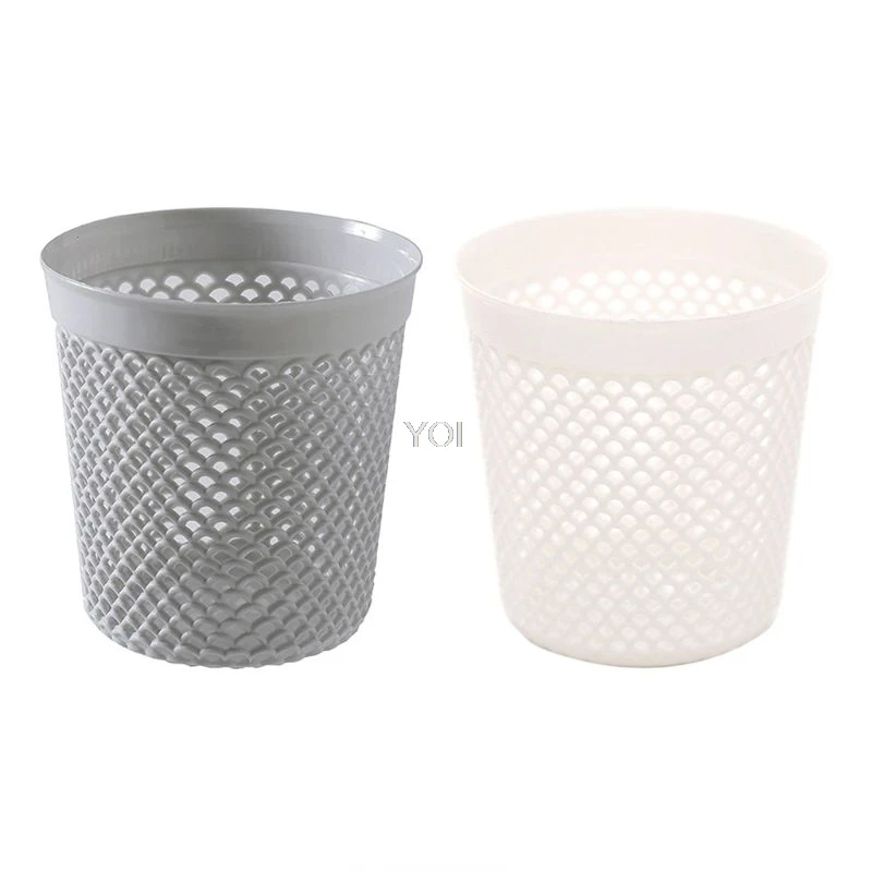 

Pen Holder Desktop Storage Box Desk Pencil Cosmetic Organizer Creative Plastic Hollow Small Basket For Home School Office