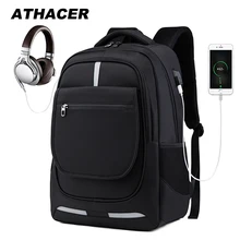 17 дюймов рюкзак для ноутбука большой емкости Водонепроницаемый Многофункциональный рюкзак для мужчин зарядка через usb путешествия бизнес школьные сумки для женщин