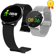 Высокое качество Bluetooth Смарт часы Браслет фитнес трекер Группа С Пульсометром шагомер кровяное давление часы подарок