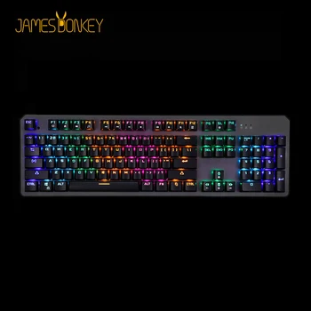 

USB Wired Mechanical Gaming Keyboard Blue Red CONTENT Switch 50 Million Click with 22 LED Backlight Model Anti-Ghosting for Game