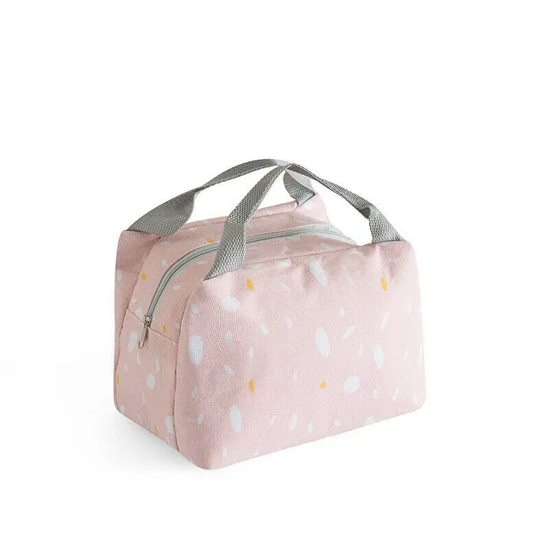 Новые горячие Портативный утепленная Термальность кулер коробка для обеда, для переноски сумка для пикника путешествия Еда коробка пикник чехол сумка для хранения - Цвет: Розовый