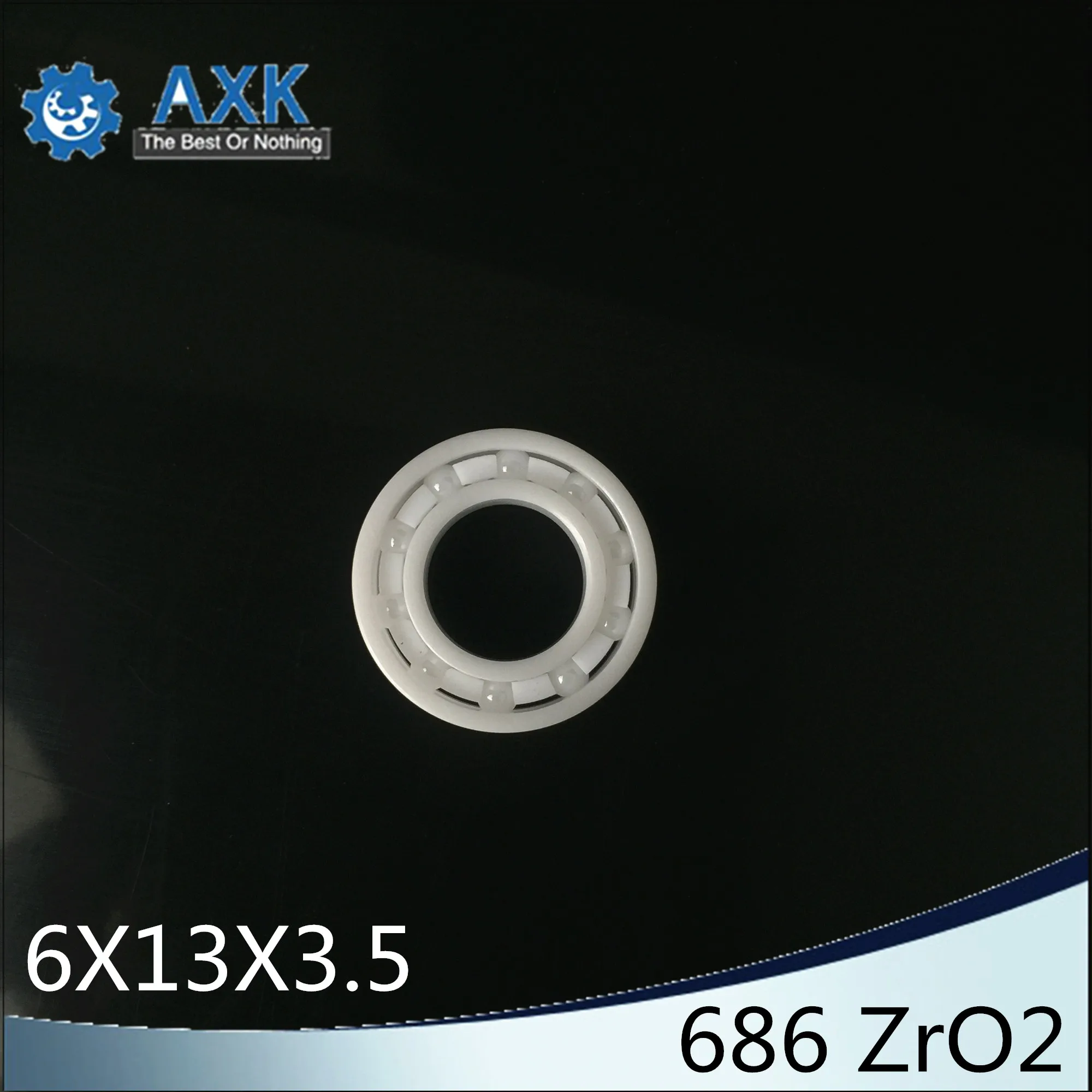 686 Full Ceramic Bearing ( 1 PC ) 6*13*3.5 mm ZrO2 Material 686CE All Zirconia Ceramic 618/6 Ball Bearings