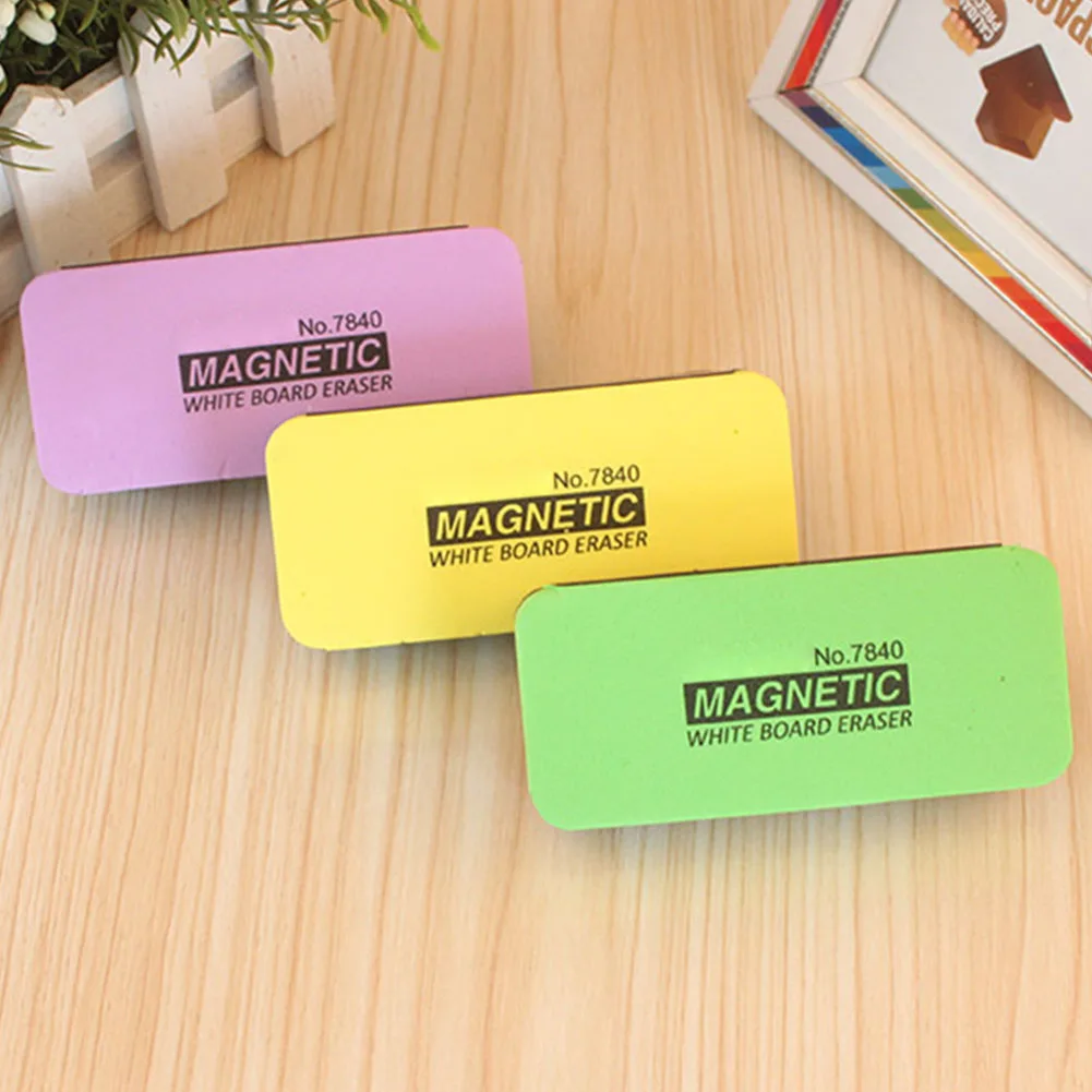 

Cleaning Tool Office Wipe Clean Dry Whiteboard With Magnetic Professional Board Rubber Stationery Blackboard Eraser Random Color