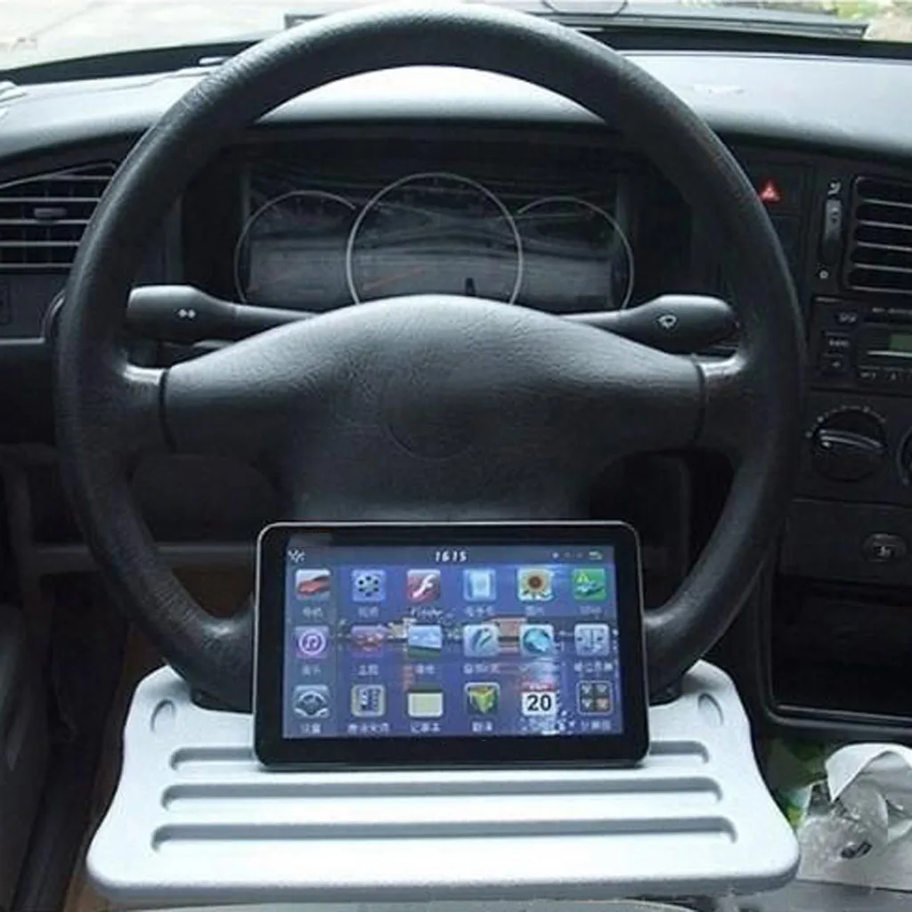 Многофункциональная рулевой открытка «колес» Настольный Ipad автомобиль с маленьким компьютерным столом Прочный и высококачественный l0408