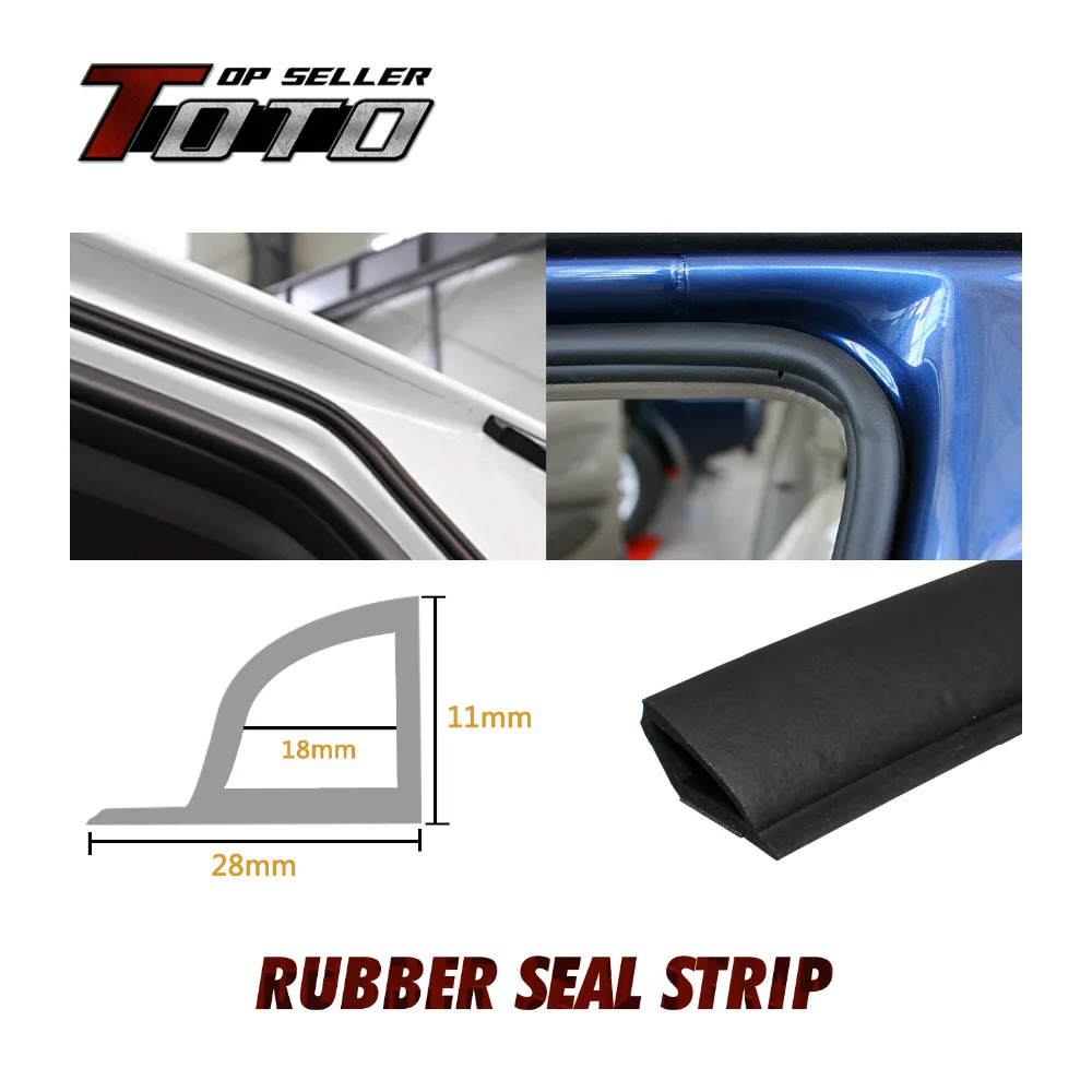 All Weather 1500cm 590" Car Door Edge Trim EPDM Rubber PVC flexible