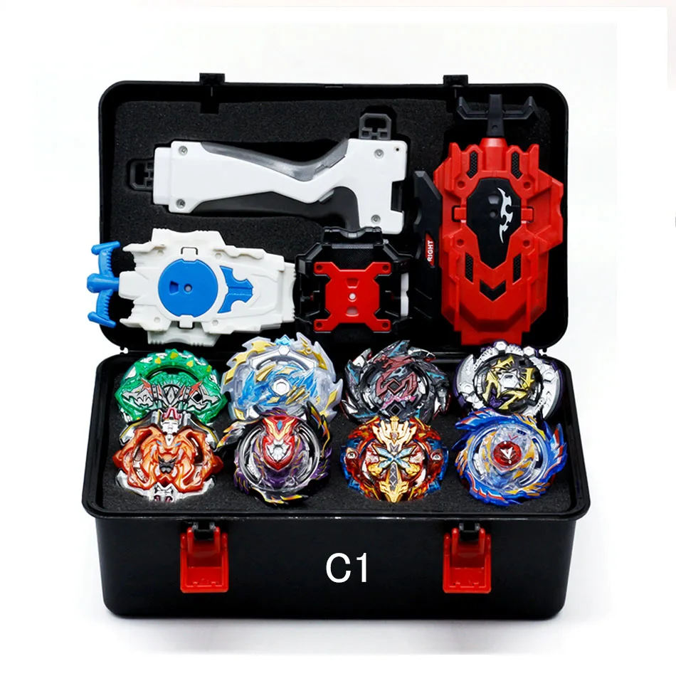 Набор топов пусковых устройств Beyblade Toupie Metal God Burst spinning top Bey Blade Blades Toy bay blade bables - Цвет: C1