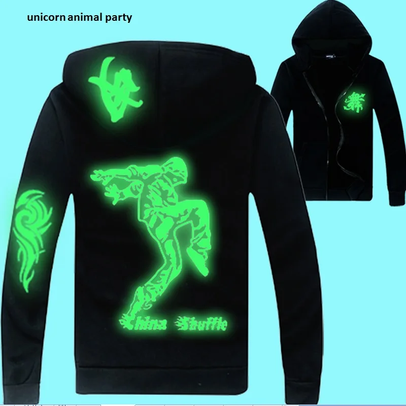 Clothes coat jacket back luminous male and female hip-hop dancing hoodies loose coat human bones, skeleton, cartoon, dragon coat casual hoodies for men elegant cartoon pullovers social harajuku luxury jerseys y2k streetwear 2 piece set oversized clothing