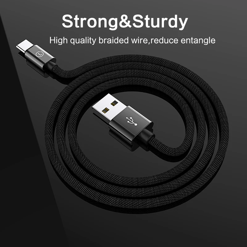 LINGCHEN usb type C кабель для samsung Galaxy S9 S8 Note 8 быстрой зарядки huawei USB кабели мобильных