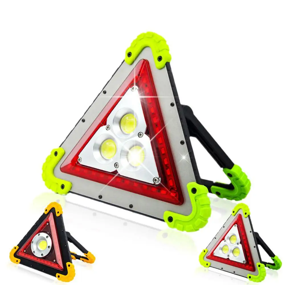 

HobbyLane LED COB Triangular Traffic Light with Handle for Outdoor Car Repairing Work Warning Emergency Safety Lamp