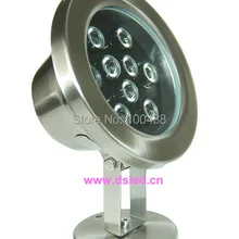 Нержавеющая сталь, сертификат Европейского соответствия, сертификат независимого Испытательного и сертификационного IP68, 9 Вт Светодиодный светильник для бассейна, подводный светодиодный свет, DS-10-6-9W, работающего на постоянном токе 12 В, хорошее качество, гарантия 2 года