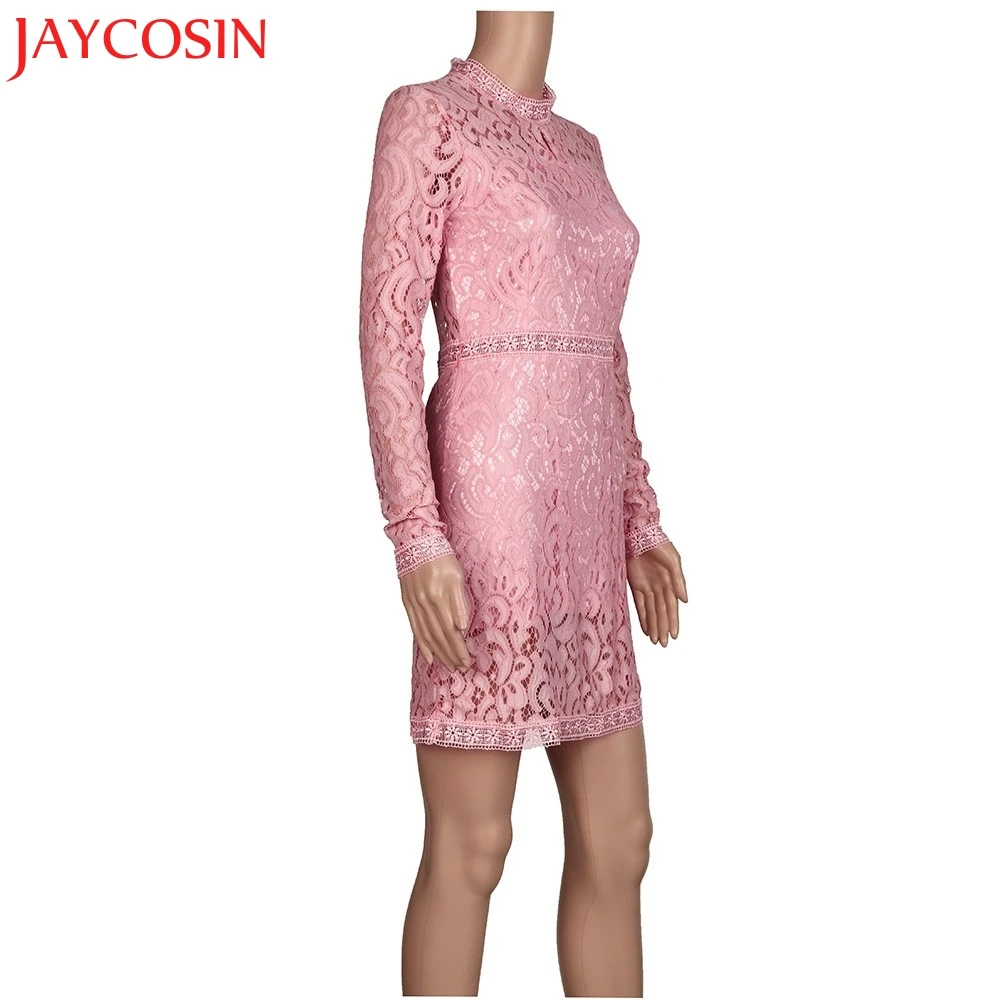 JAYCOSIN SIF 2018 Новое модное женское сексуальное розовое ажурное кружевное тонкое