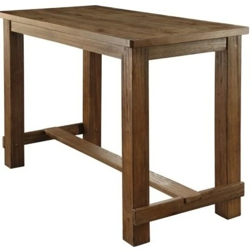 Sania Rustic Style Natural Tone Finish Bar Height Table
