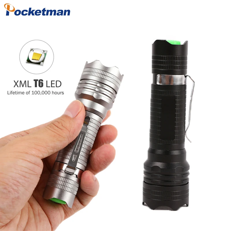 

Protable XM-L T6 LED Flashlight 3800 Lumen Tactical Flashlight Zoomable 5-Modes Torch Focus Lamp For Cycling Camping Light z15