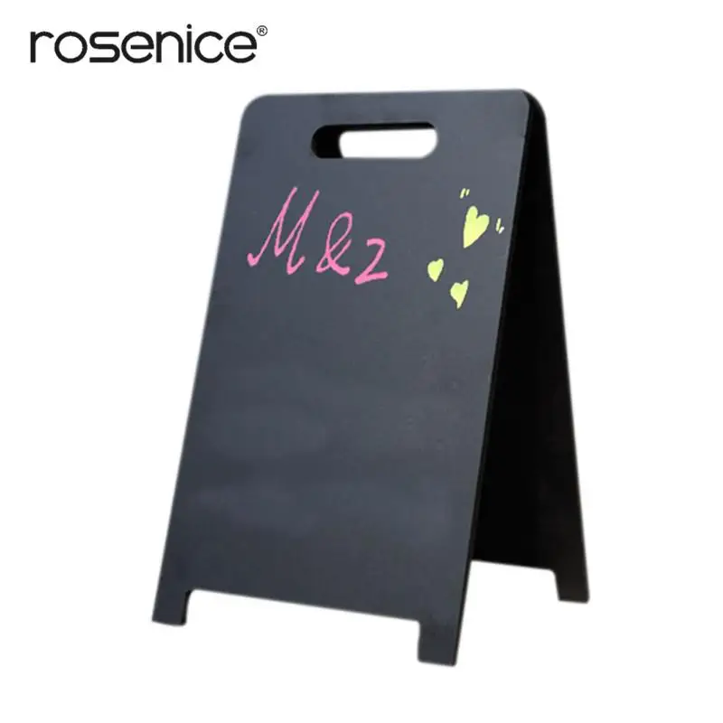 

Duplex Mini Rectangle Chalkboards with Support for Message Board Signs Wedding Dinner Party Table Place Card Signs 18 x 30 cm
