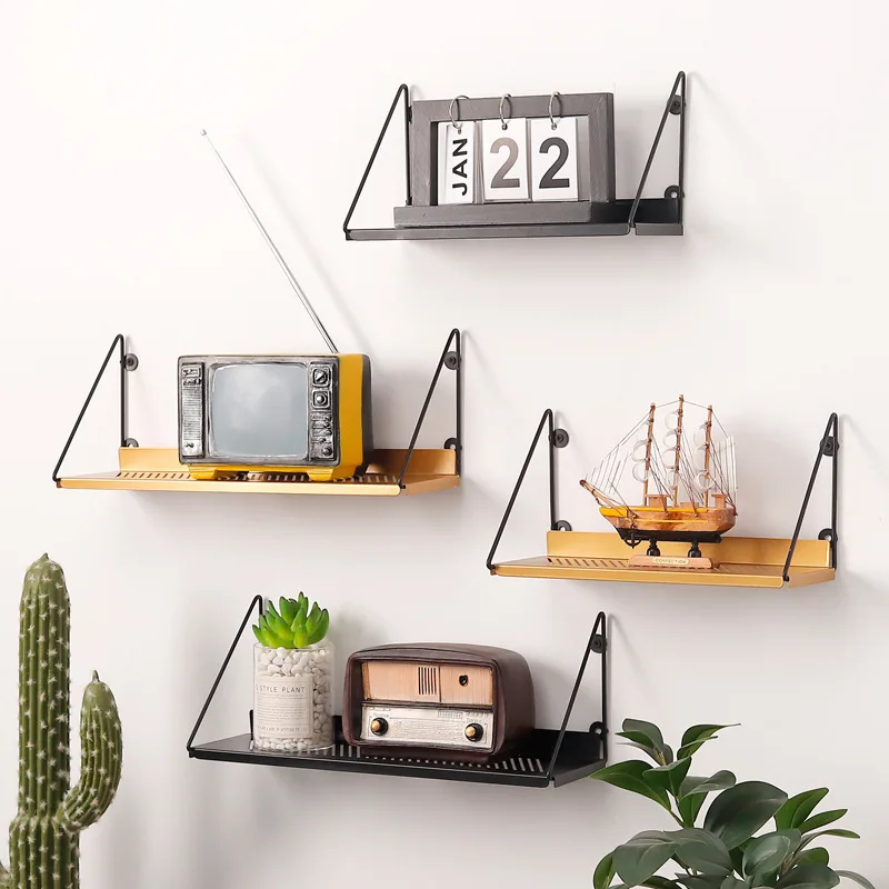 Wall Decoration Storage Shelf Vintage Metal Iron Sundries ...
