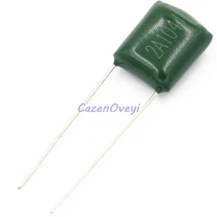 

50pcs/lot 2A104J 2A104 100V 0.1UF 100nF 2A104 Polyester Film capacitor