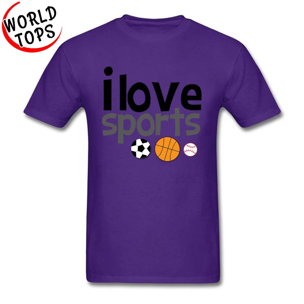 comfortable T-Shirt Latest O-Neck love sport 100% Cotton Fabric Mens Tops Shirts Casual Short Sleeve Tee Shirts love sport purple
