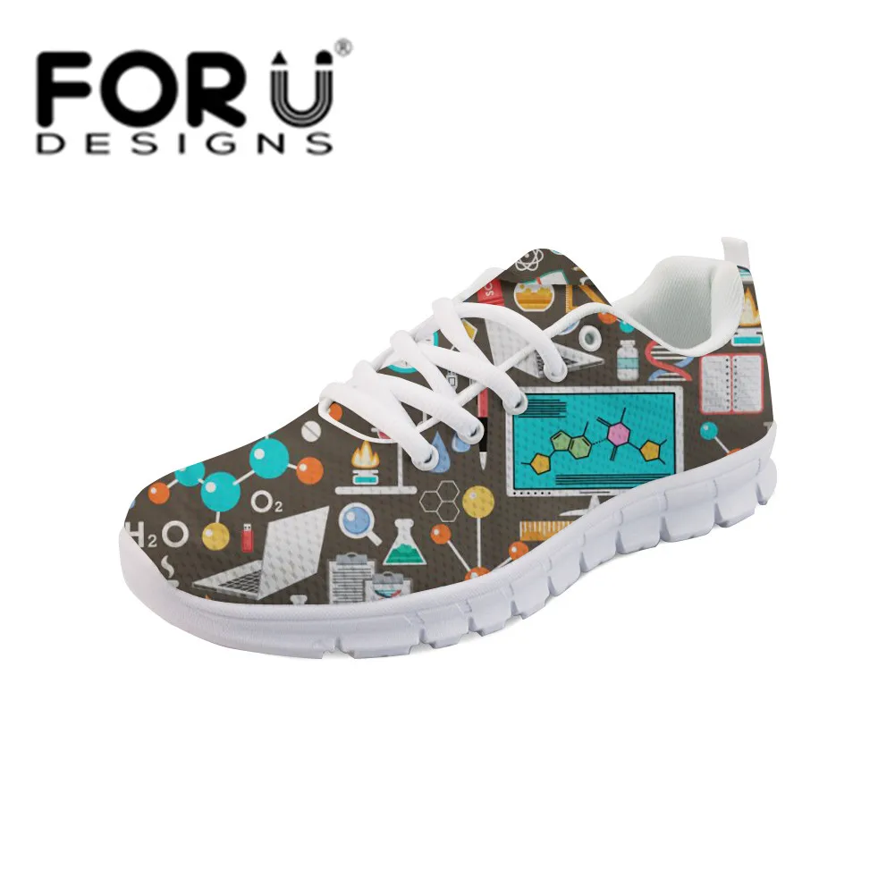 FORUDESIGNS/Женские повседневные кроссовки; модные женские туфли на плоской подошве с рисунком еды; удобные кроссовки на плоской подошве со шнуровкой; Прямая поставка - Цвет: T1182AQ