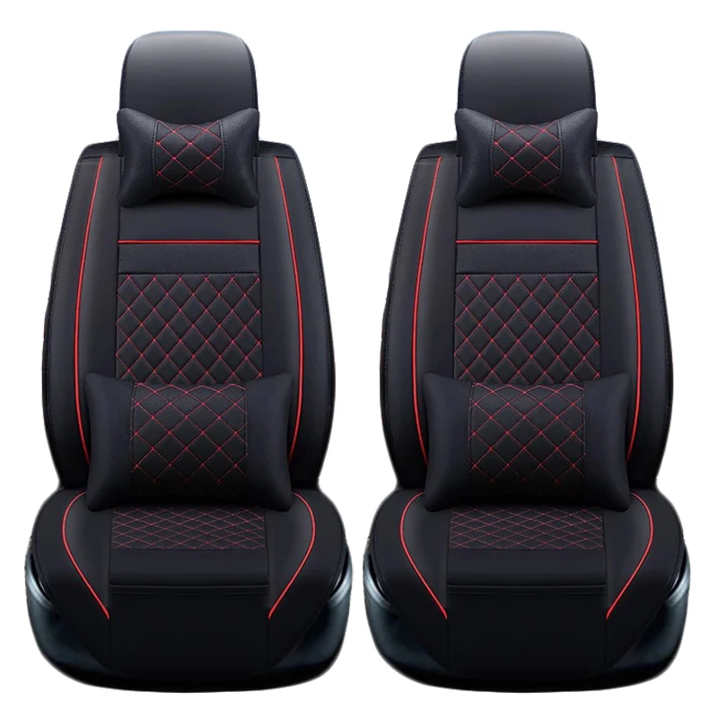 

2 pcs Front PU Leather car seat covers For Tesla Model S Model X Model 3 car accessories styling