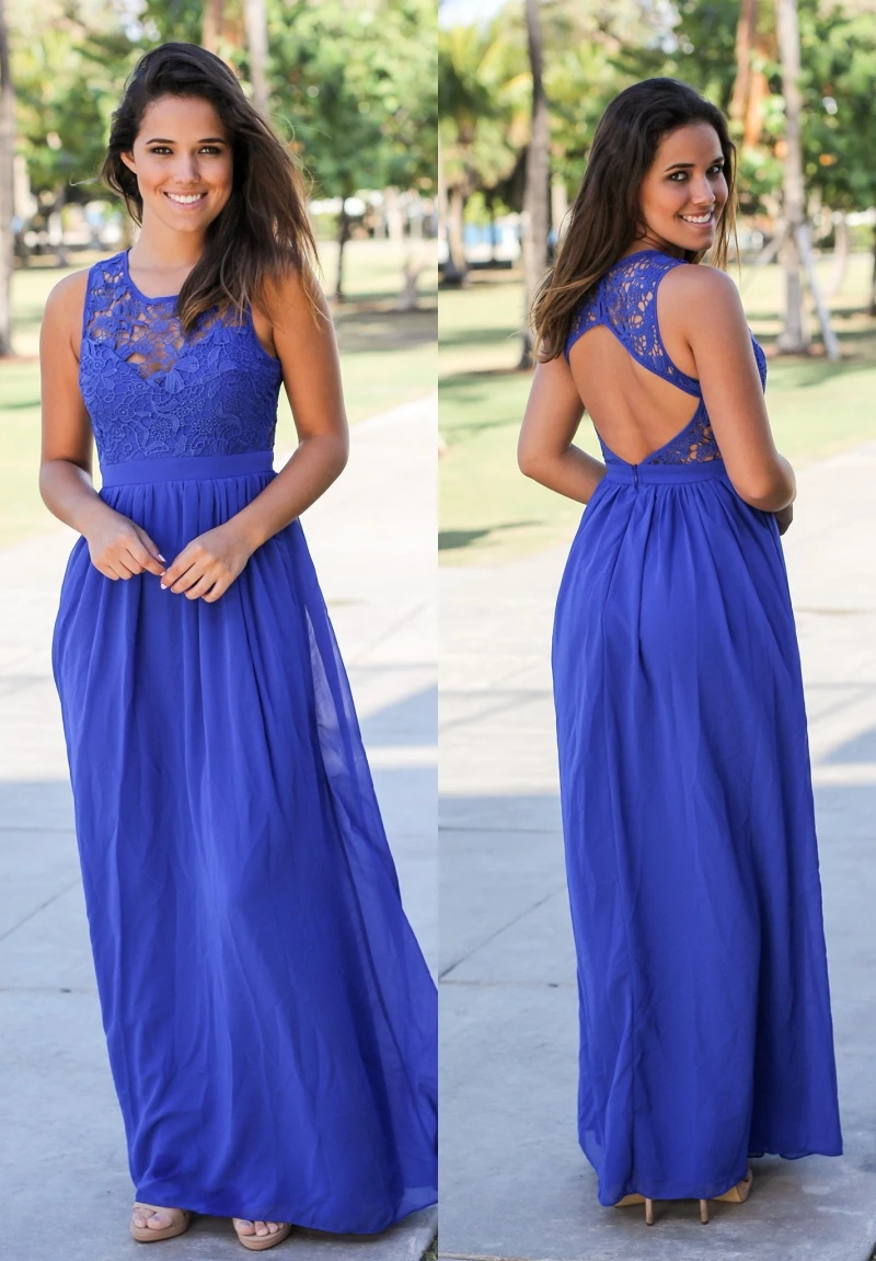royal blue gown for maid of honor