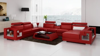 

Latest design modern true leather sofa
