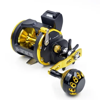 

New STC20 - 40 Series 7 Bearing Metal Boat Reels Drum Fishing Reel with Counter