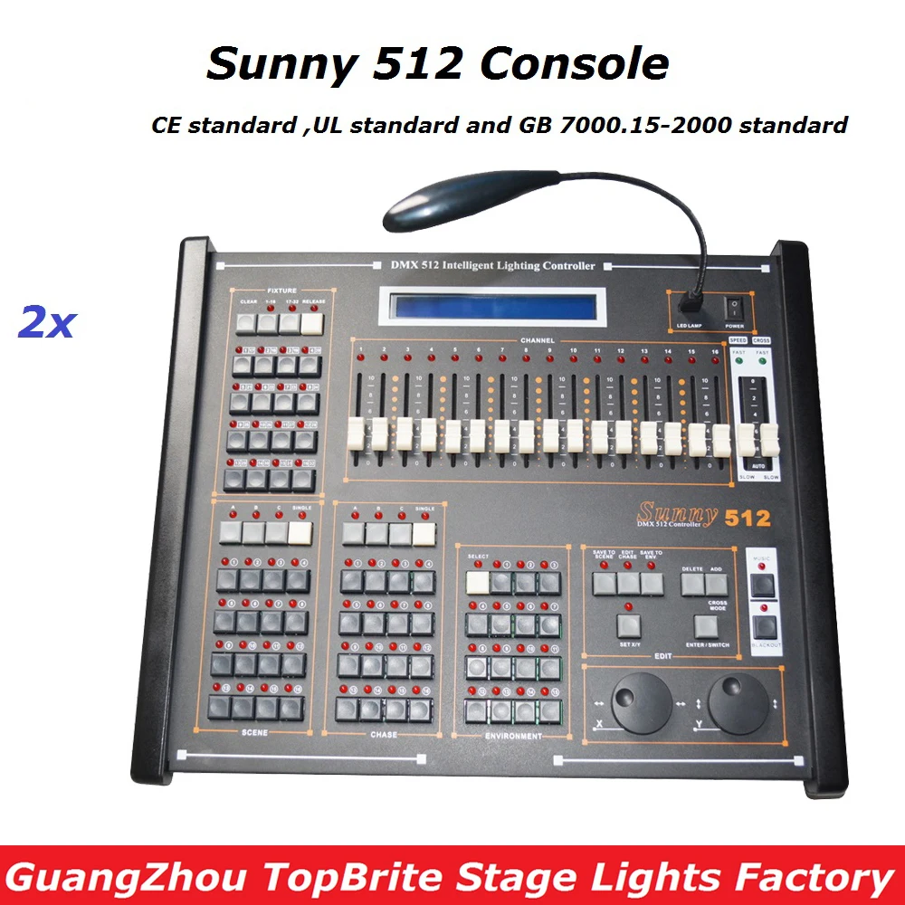 Заводская цена новый контроллер Sunny 512 DMX система контроллера для сцены консоль