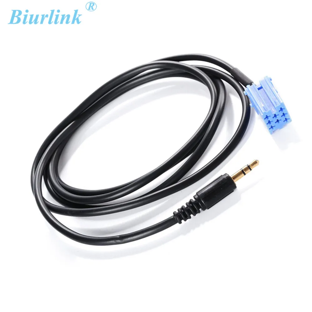 AUX Input Lead 3.5mm Jack Car Radio MP3 Auxiliary Adapter For VW MINI