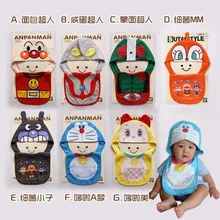 Костюм с капюшоном детские нагрудники/Монстры и в форме Супермена детские непромокаемые нагрудники/модельные хлопковые нагрудники с шапками для младенцев и малышей