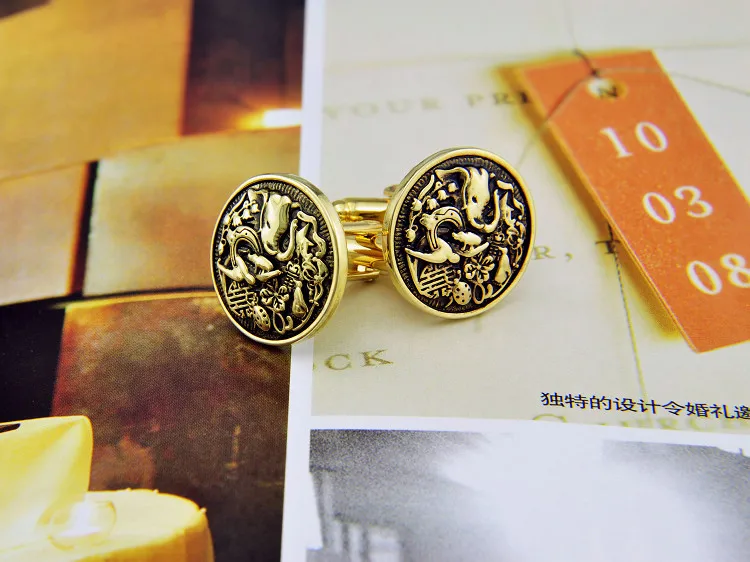 Спарта Тотем позолоченные запонки мужские + Бесплатная Доставка!|cufflinks boat|cufflink