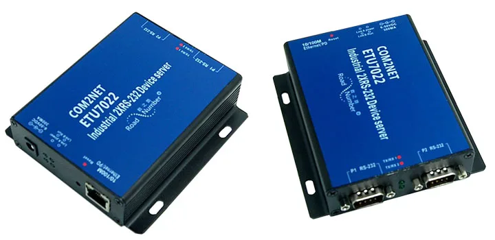 Промышленный POE Серийный Сервер устройства двойной RS232 к Ethernet TCP конвертер