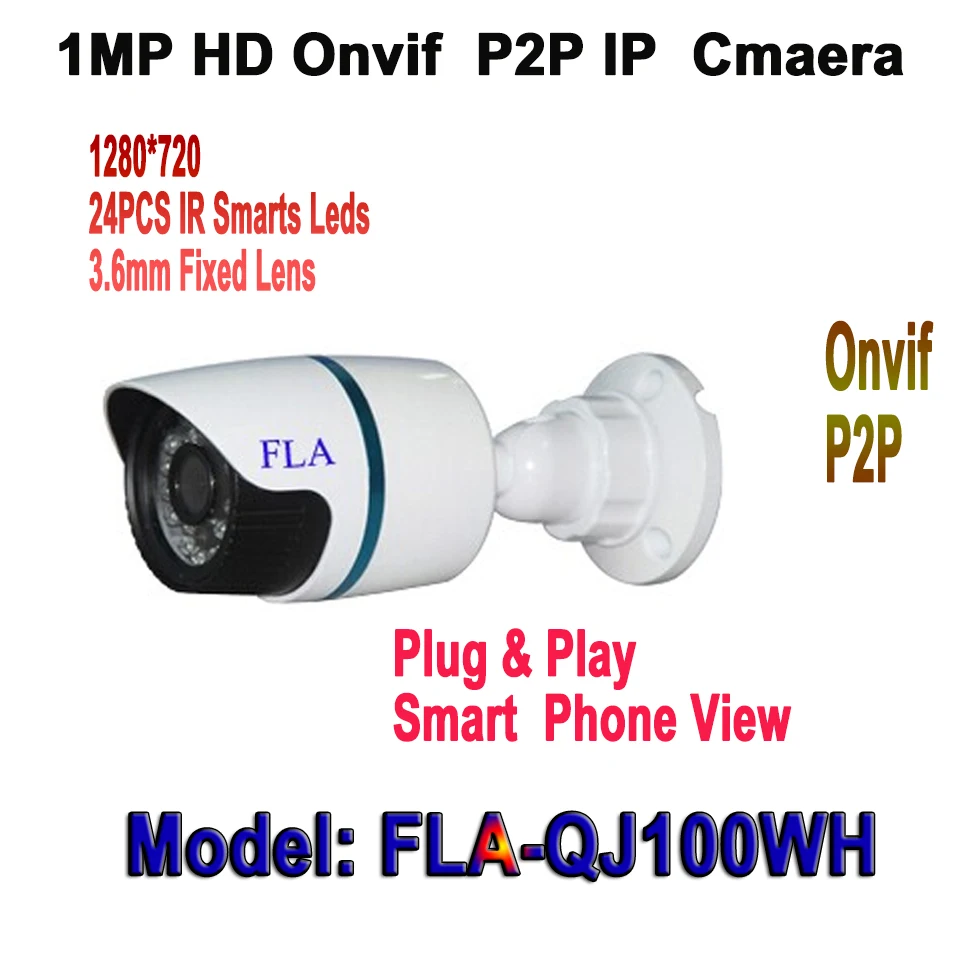  Best Price! ONVIF 720P IP Camera Outdoor IR Night Vision Network 1.0MP CCTV HD Camera P2P Security & Protection mini ip camera 