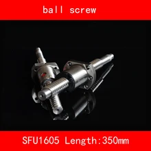 16mm Ball Screw Rolled SFU1605 length 350mm with 1605 Flange single ballnut 3d print CNC parts end machined for BK/BF12 tbi 1605 c7 600mm ballscrew with sci1605 without flange ball nut end machined for cnc diy kit sci