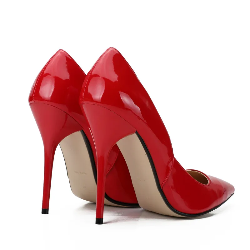 Cm 12 Moda Negro Negro Bombas Tacones Tacón Tamaño Mujeres Christia Rojo Zapatos Mujer rojo Bella Las Delgados Punta De Alto Fiesta Gran FFvPxSwcqg