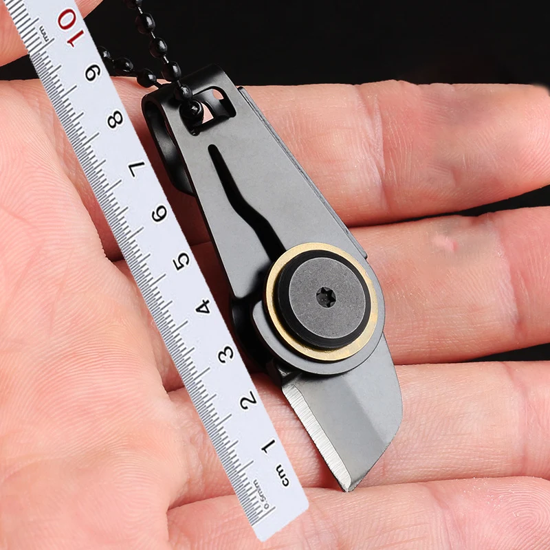 

Creative Mini Zipper Knife Portable Outdoor Survival Emergency Tool Foldable Stainless Steel EDC Key Ring Camping Equipment