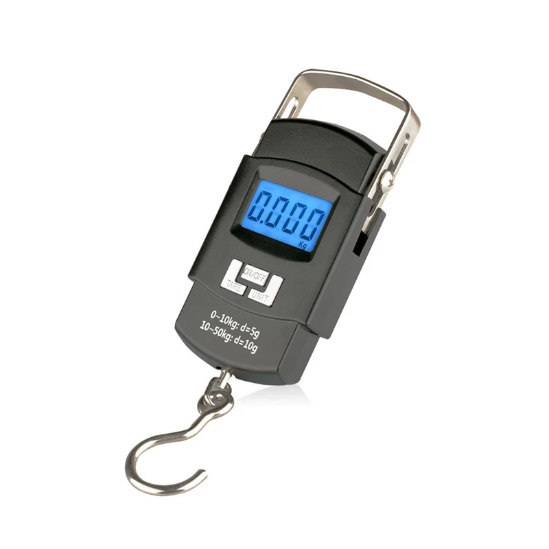 

50KG /10g Electronic Portable Digital Scale Hanging Hook Fishing Travel Luggage Weight scale Balance scales Steelyard