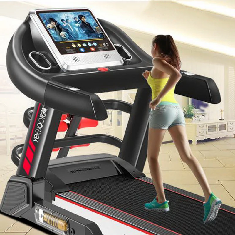 

231237/Household multifunctional Electric running machine /Silent design/ Damping system/Heart rate handrails/Hydraulic folding